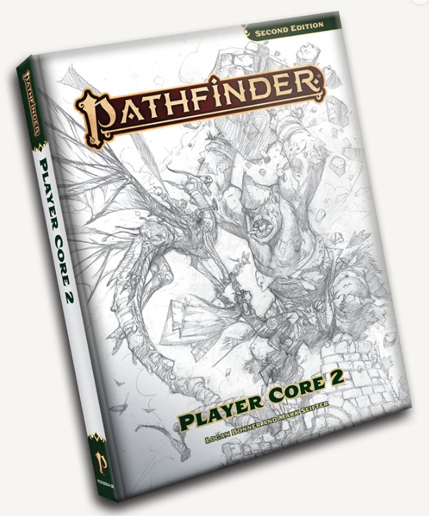 Pathfinder 2E RPG: Player Core 2 Hardcover (Sketch Cover Edition)