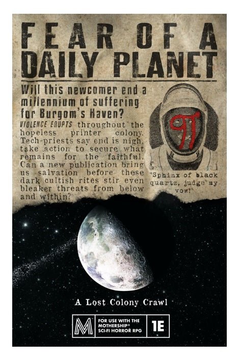 sale - Fear of a Daily Planet RPG