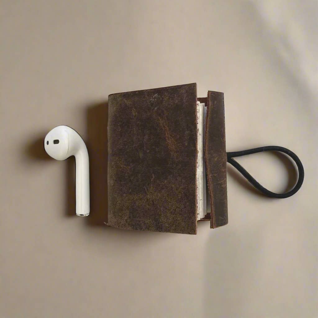Micro Leather Journal - Mini Upcycled Leather Journal