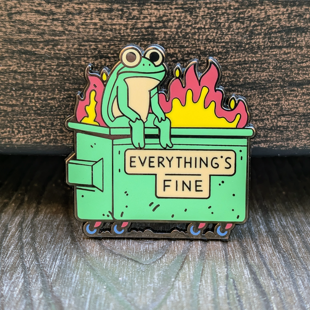 MGC 1.5" Hard Enamel Pin | Dumpster Fire