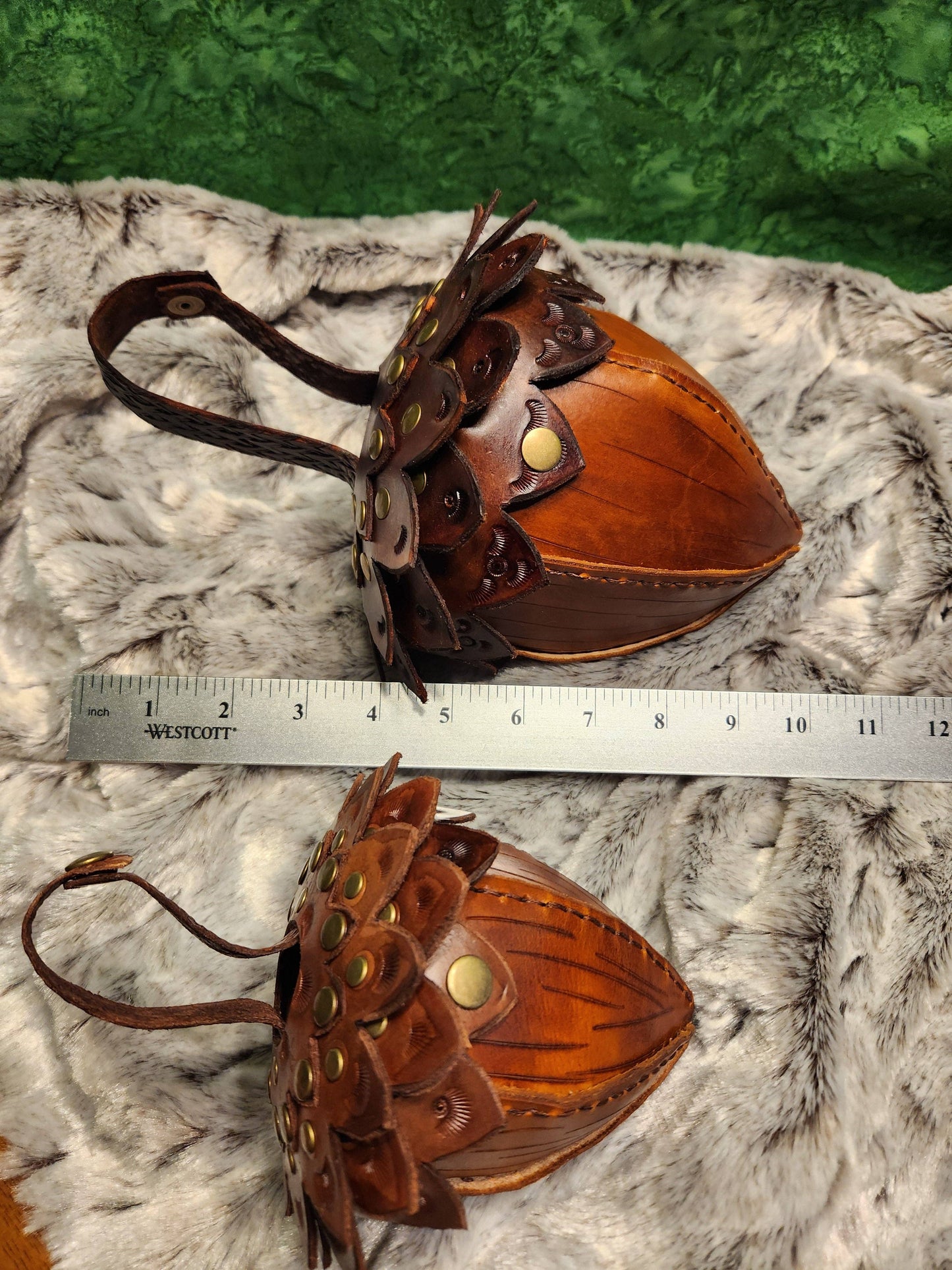 Leather Dice Pouch | Acorn