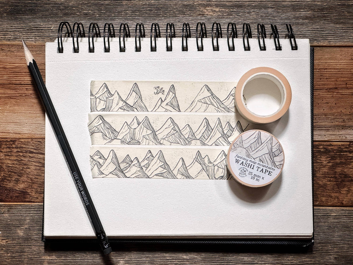 STC Cartography Washi Tape | Mountains
