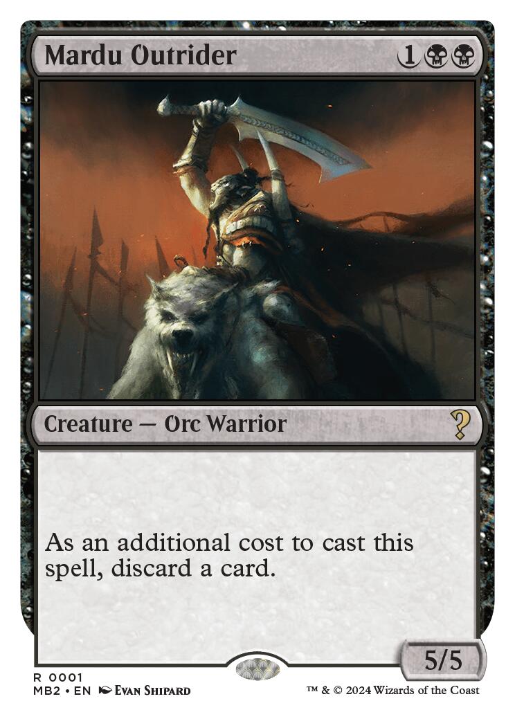 Mardu Outrider (White Border)