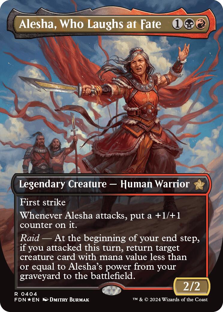 Alesha, Who Laughs at Fate (Borderless) (Mana Foil)