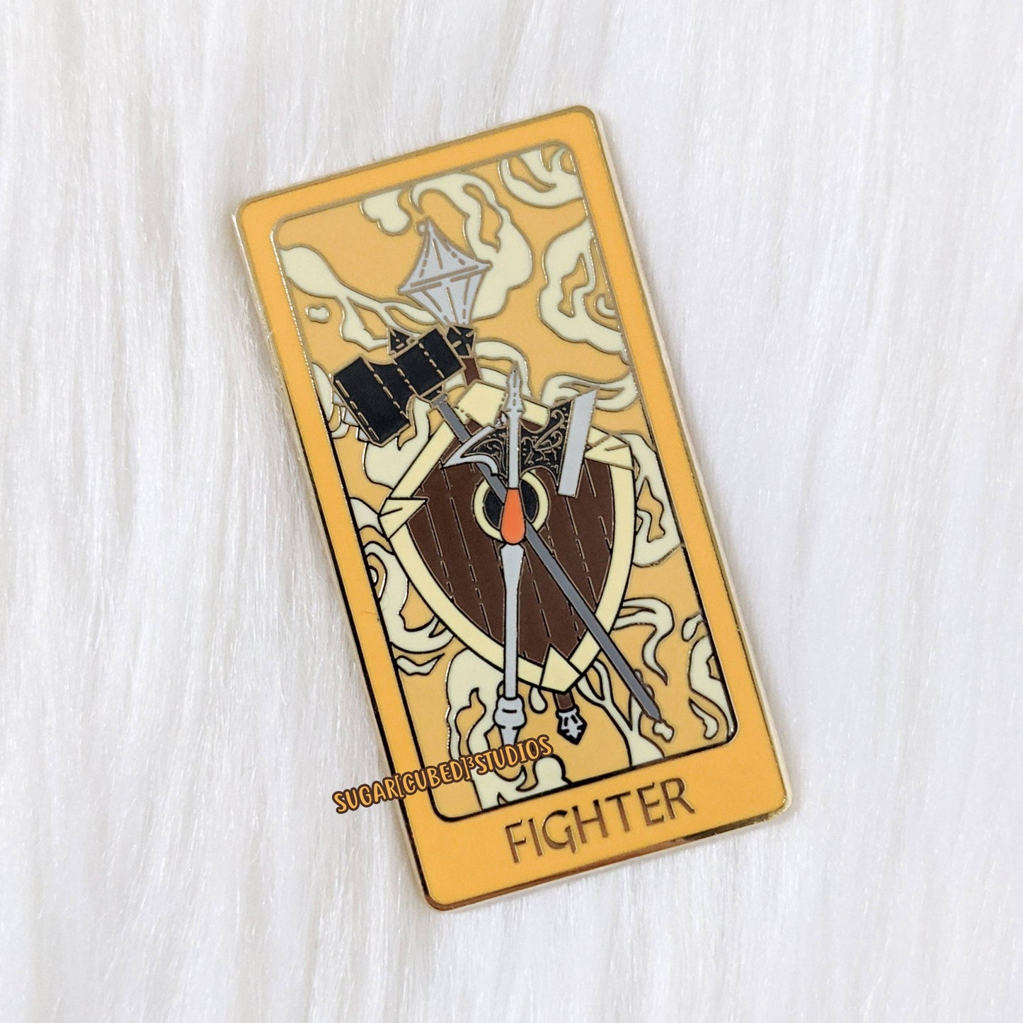 D&D Class Tarot Enamel Pin Series | The Fighter