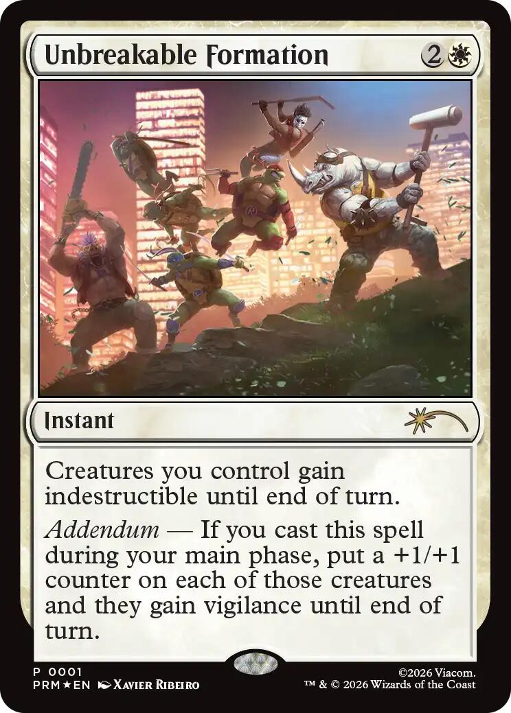 Unbreakable Formation
