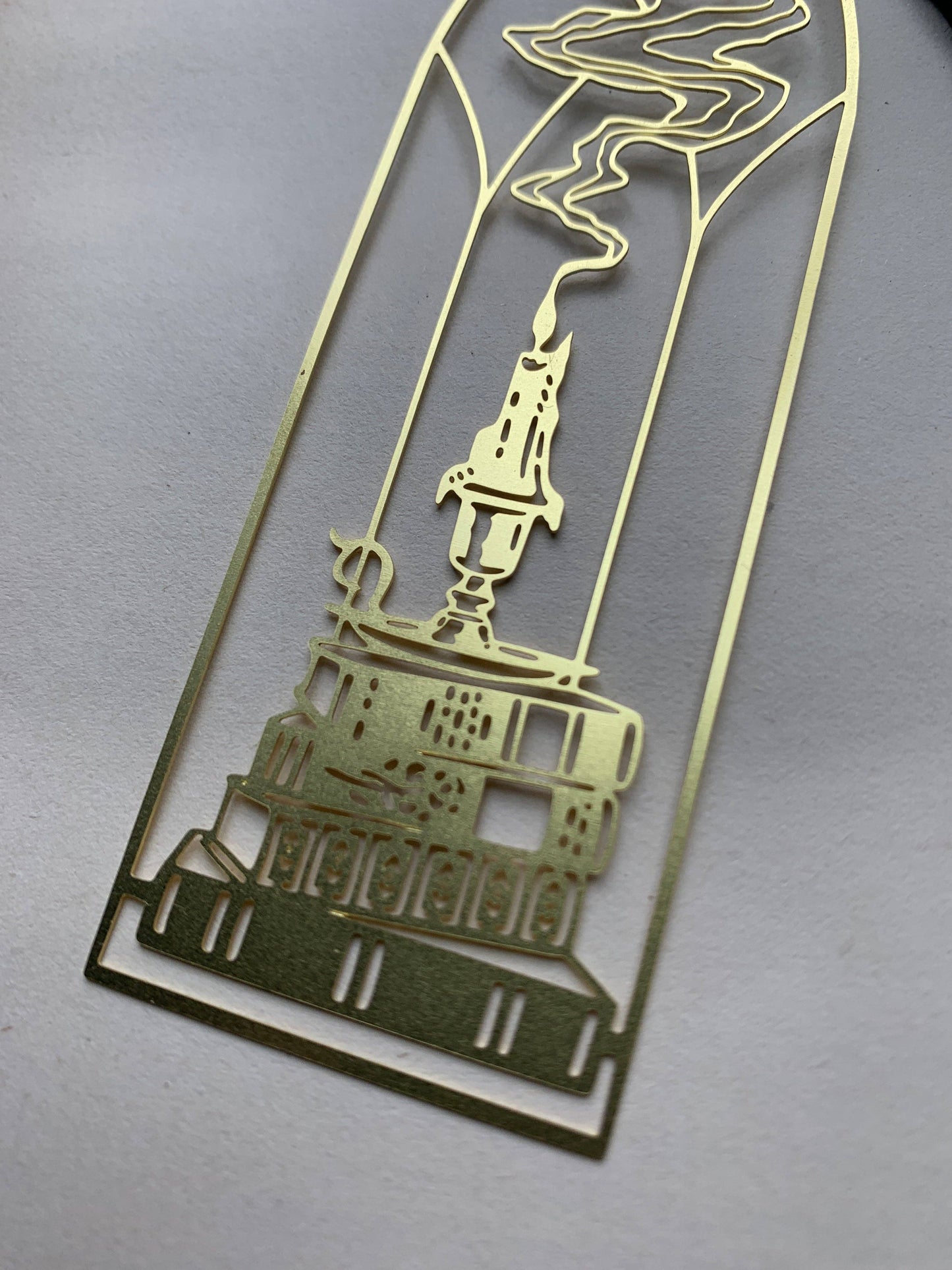 CM Metal Bookmark | Cathedral Candlestick