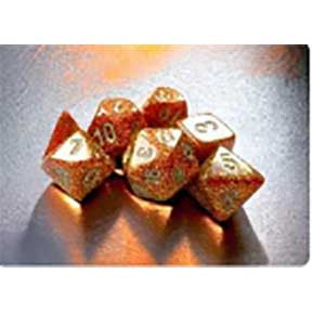 Mini-hedral Glitter Series 7DPoly Dice Set | Gold