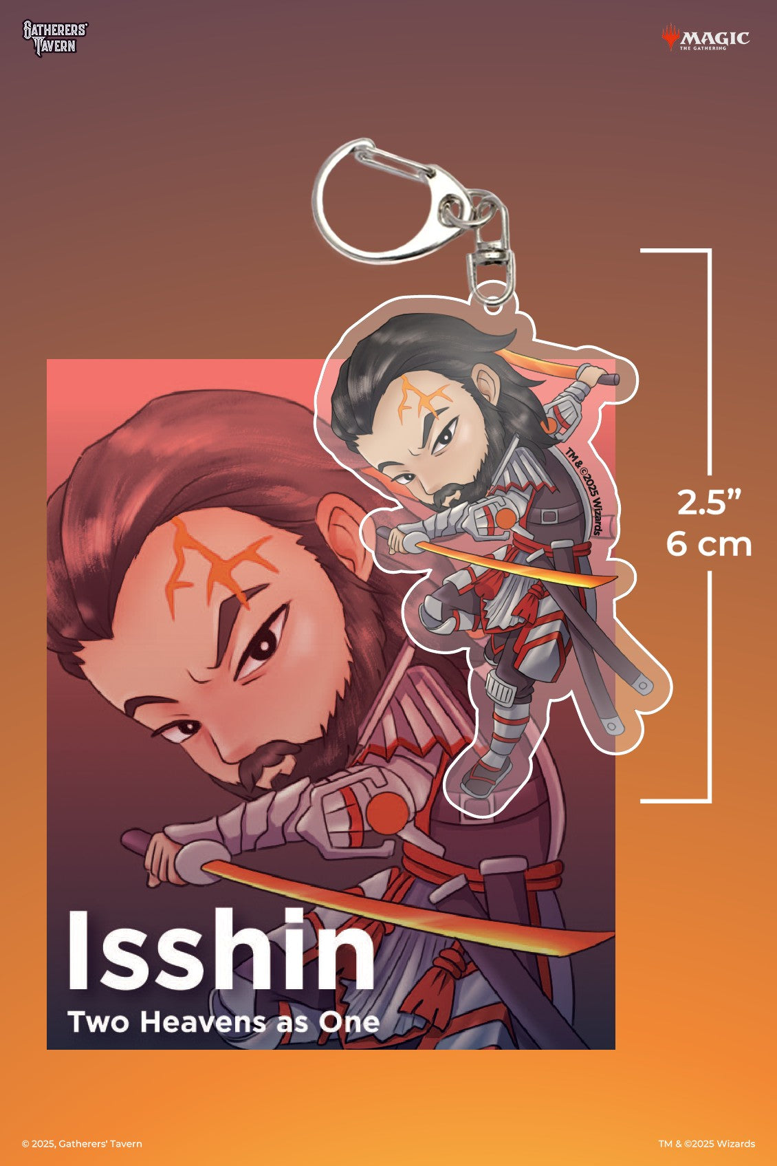 Magic: The Gathering - Isshin, Two Heavens As One Keychain