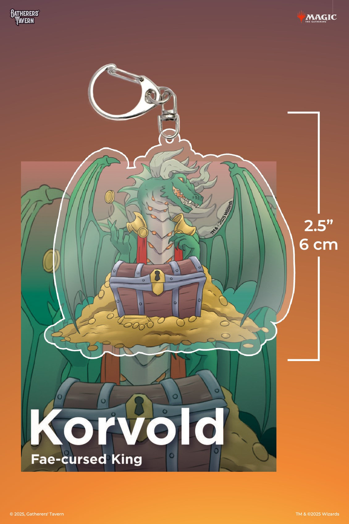 SALE - Magic: The Gathering - Korvold, Fae-Cursed King Keychain