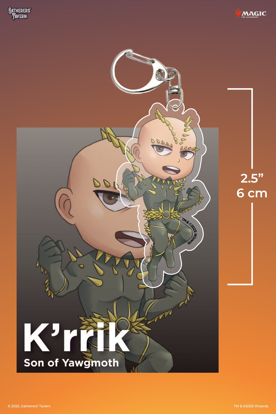 SALE - Magic: The Gathering - K'rrik, Son Of Yawgmoth Keychain