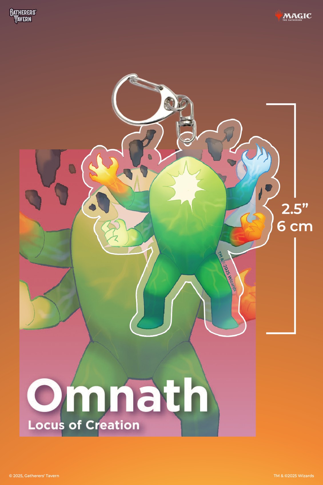 Magic: The Gathering - Omnath, Locus Of Creation Keychain