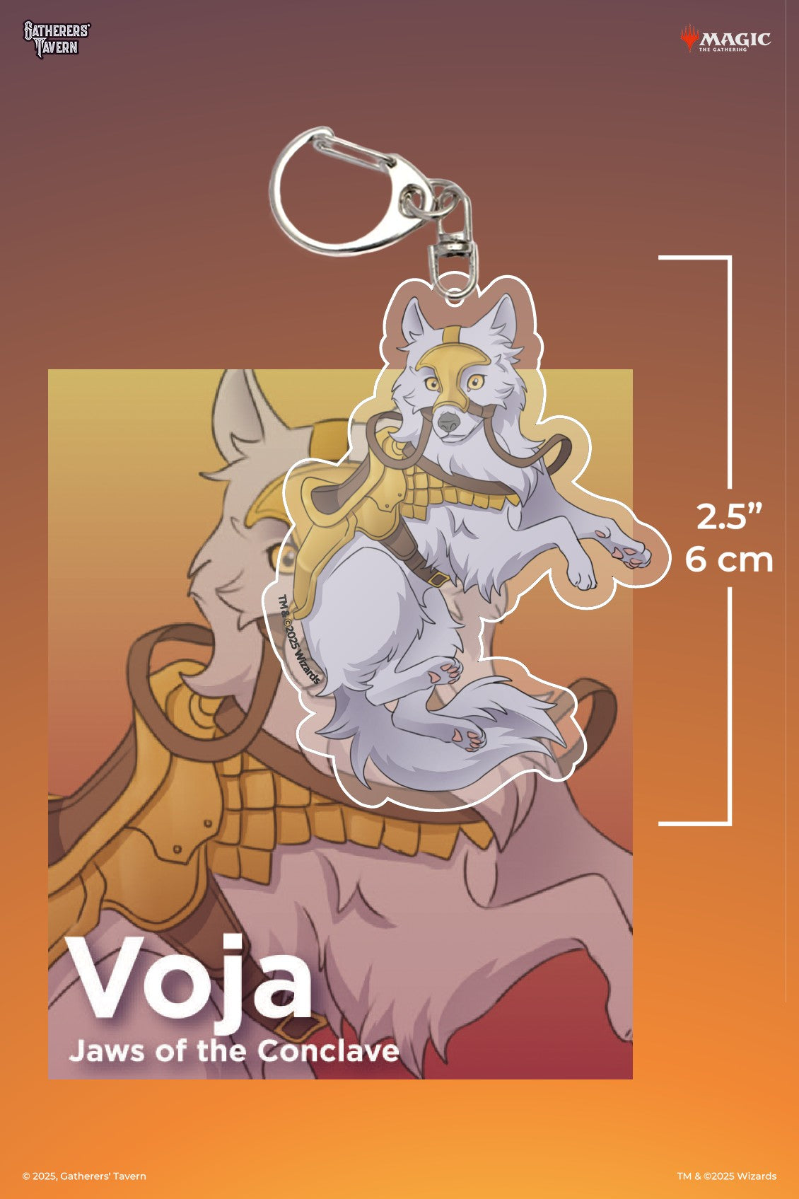 Magic: The Gathering - Voja, Jaws Of The Conclave Keychain