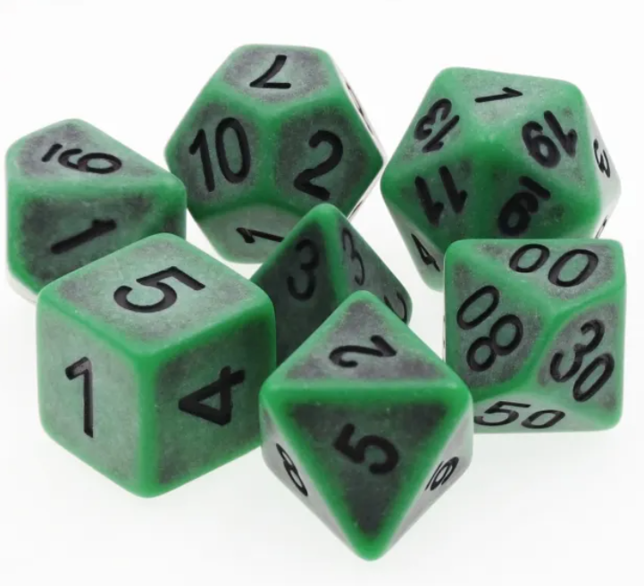 HD Opaque Standard Dice Set | Ancient Moss