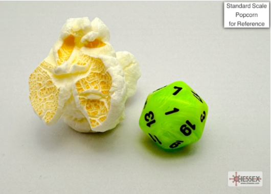 Mini-hedral Vortex Series 7DPoly Dice Set | Bright Green