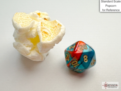 Mini-hedral Gemini Series 7DPoly Dice Set | Red & Teal