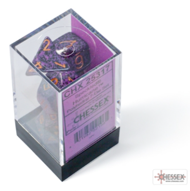 7DPoly Speckled Series Dice Set | Hurricane