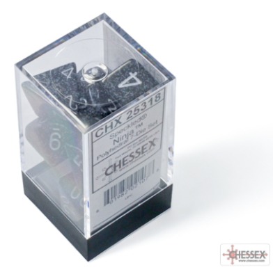7DPoly Speckled Series Dice Set | Ninja