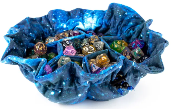 FR Velvet Compartment Dice Bag | Galaxy