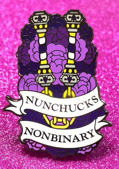 Pride Armory Pins | Nunchuck Nonbinary