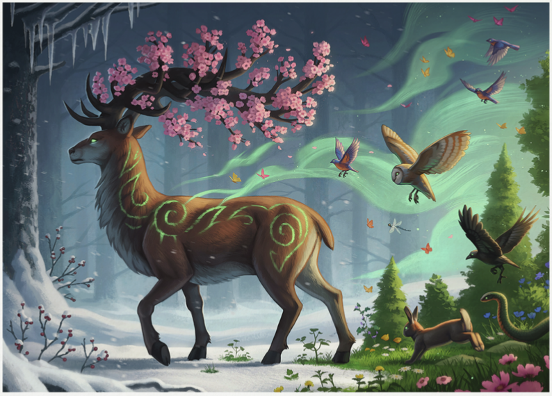 sale - Deer of Spring | 1000 pc Puzzle