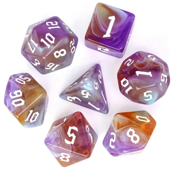 UD Gothic "Violet Summer" Blend Standard Dice Set