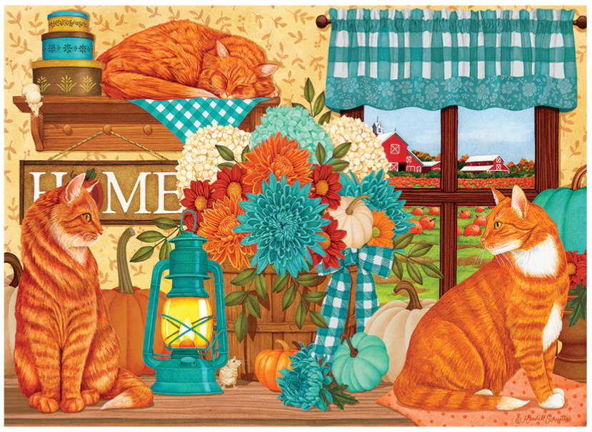 Pumpkin Patch Cats | 500pc puzzle