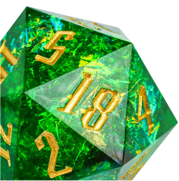 UD GIANT Resin Sharp Edge 33MM D20 | Emerald