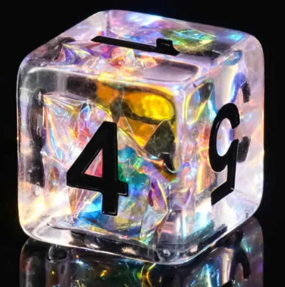 HD "Moonlight Fantasy" Flake Standard Dice Set