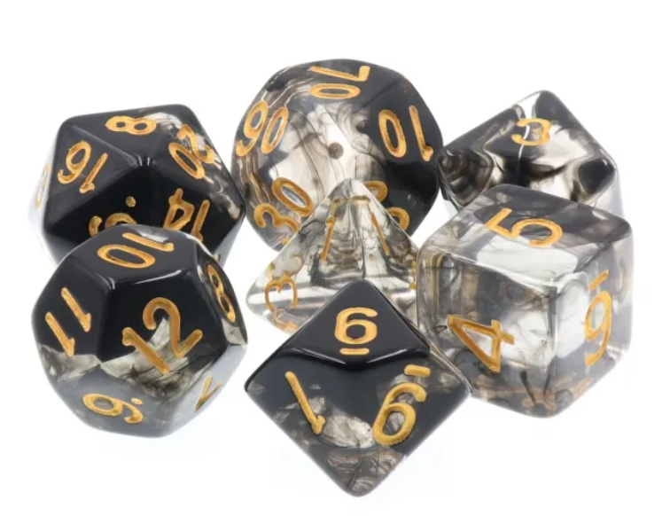 HD "Dark Cloud" Blend Standard Dice Set