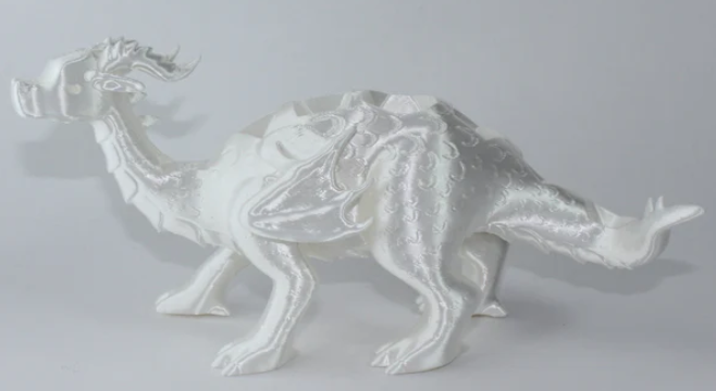 Polly the Polyhedragon Dice Pet | Adult White