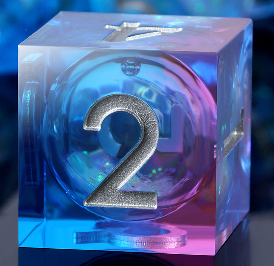 DH Liquid Core Standard Dice Set | Ice Castle