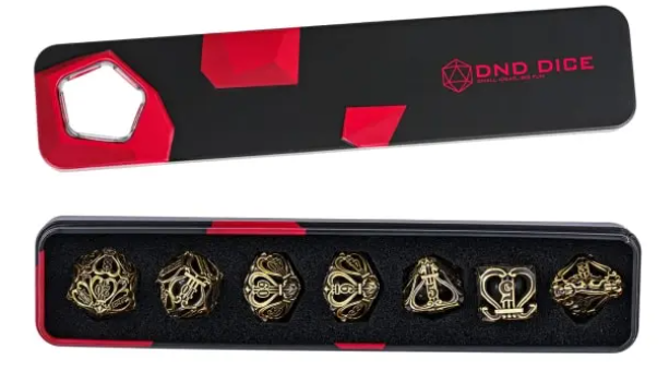 UD Hollow Metal Standard Dice Set | The Bard