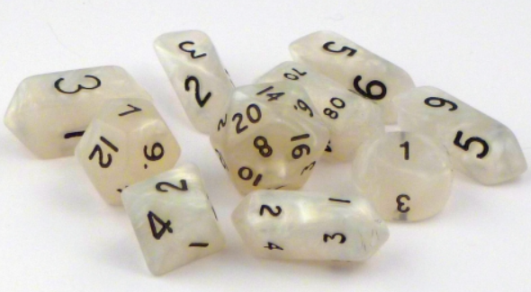 CYC 10pc. Hybrid Dice Set | Pearl White