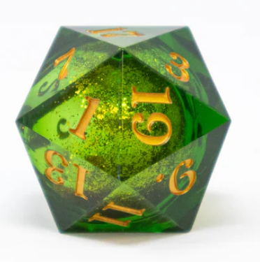 A Field Guide to Floral Dragons Exclusive D20 | Leaf Green