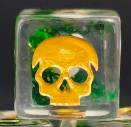 HS D6 Pair | Moss Skull