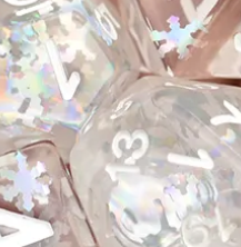 UD Object Inclusion Standard Dice Set | Snowflakes