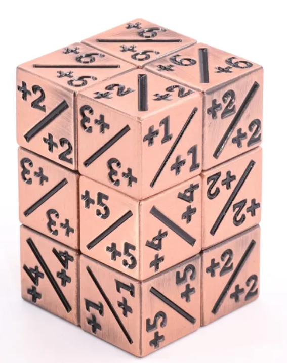 HD MTG 12D6 Positive Counter Dice Set | Copper