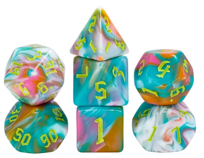 HD Gothic "Titania" Blend Standard Dice Set