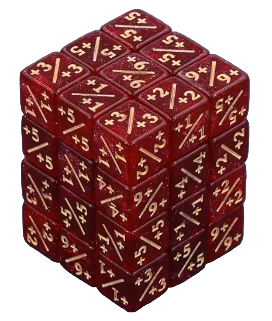 HD MTG 36D6 Positive Counter Dice Set | Sanguine