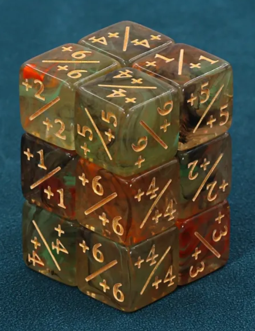 HD MTG 12D6 Positive Counter Dice Set | Terramancer