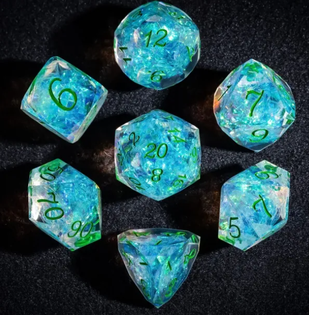 UD Faceted Resin Standard Dice Set | Demeter's Boon
