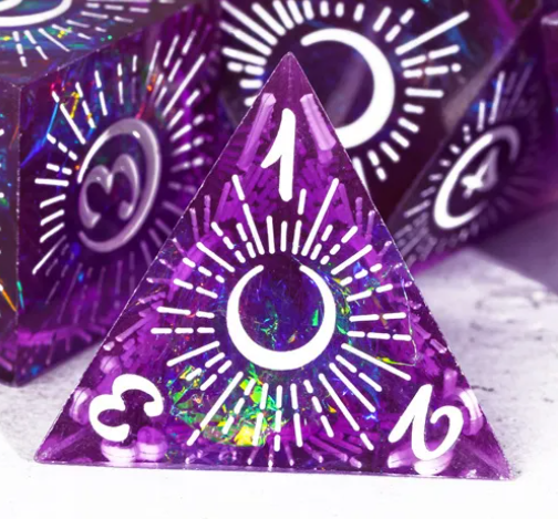 UD Resin Sharp Edge Standard Dice Set | Selene's Blessing