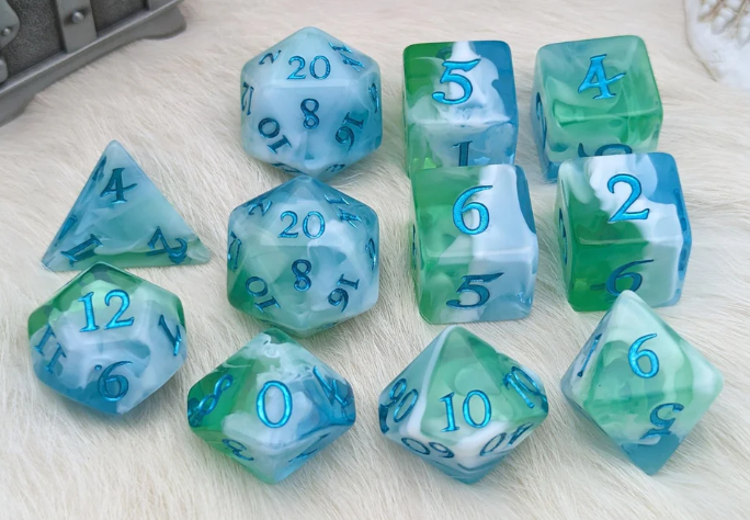 F&F 11pc Dice Set | Tidecaller