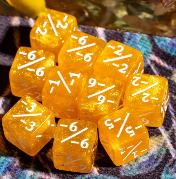 UD MTG 36D6 Negative Counter Dice Set | Summer