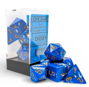 7DPoly Brush Series Dice Set | Wavebreak