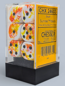 12D6 Brush Series Dice Block | Sunrise