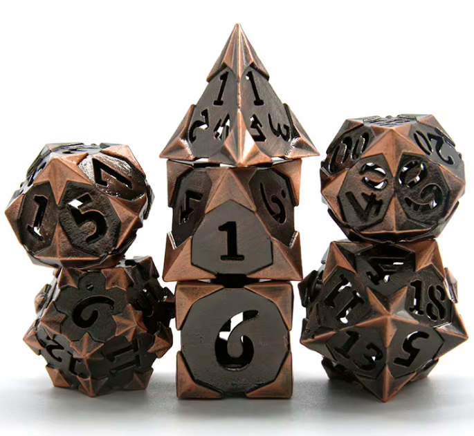 ND Hollow Metal Standard Dice Set | Astra