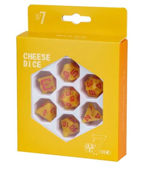 UD Cheese Standard Dice Set | Orange Cheddar