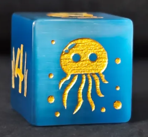 HS Cat's Eye Etched D6